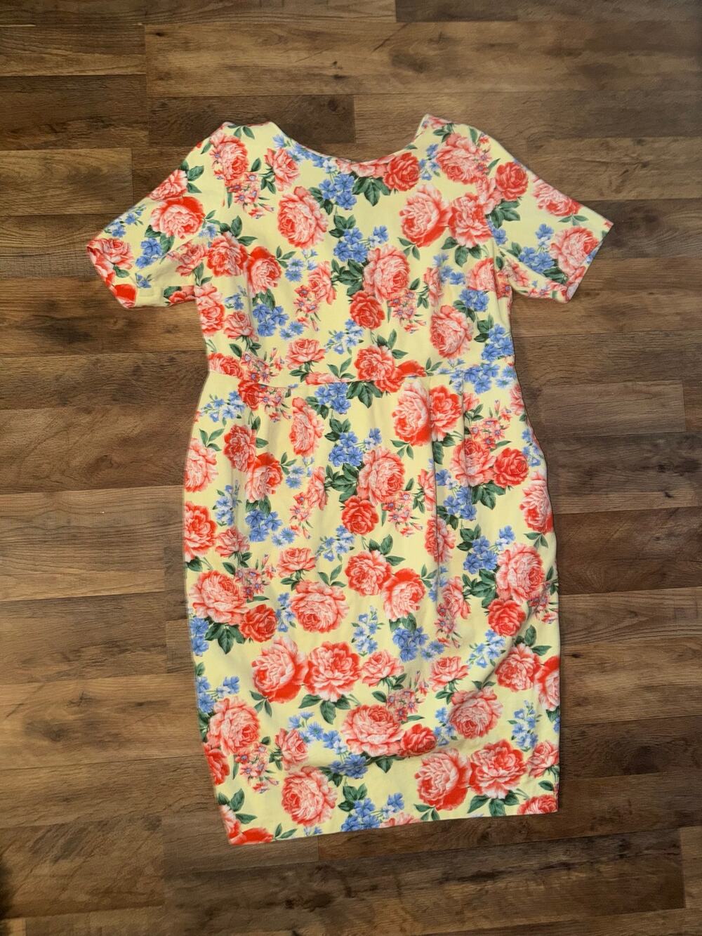 ASOS Wiggle Floral Print Midi Dress